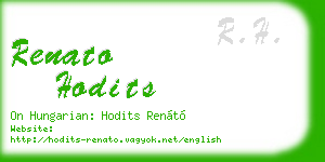renato hodits business card